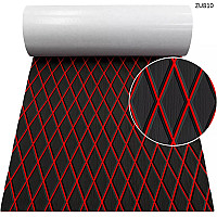 Πατάκι καταστρώματος από αφρό EVA - μαύρο ρόμβος για σκάφη/γιοτ - ZU810